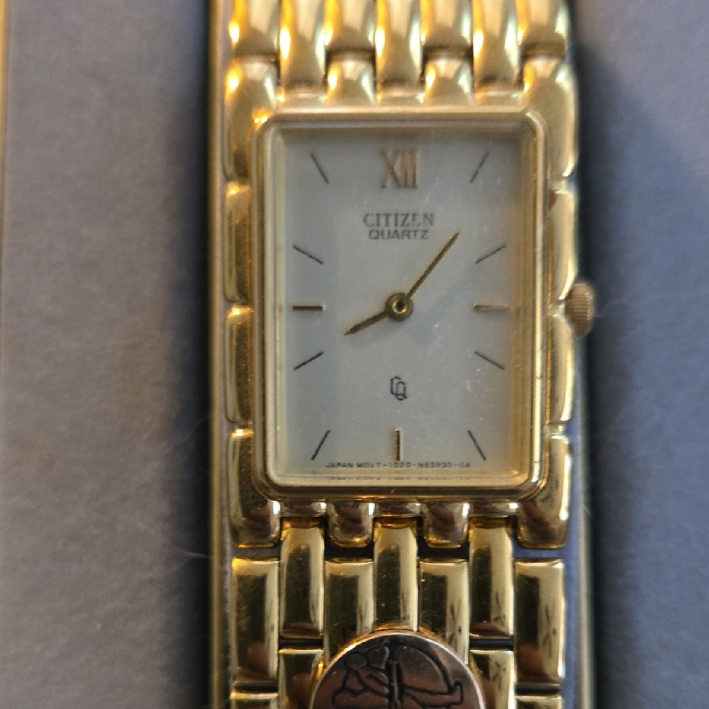 Citizen Gold Rectangular Watch - image 2